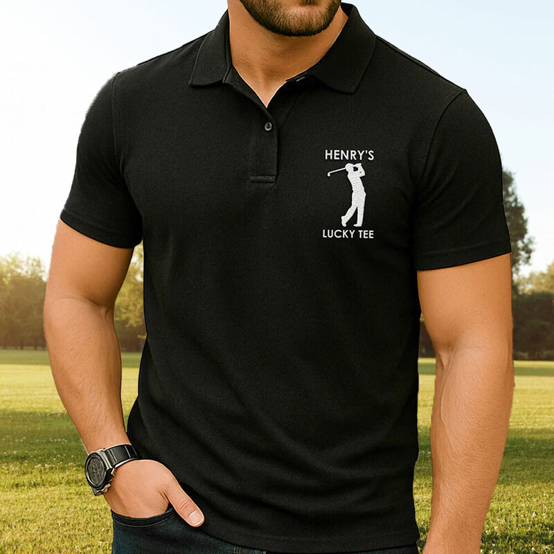 Personalized Engraving Embroidered Polo Shirt Surprising Gift for Friends