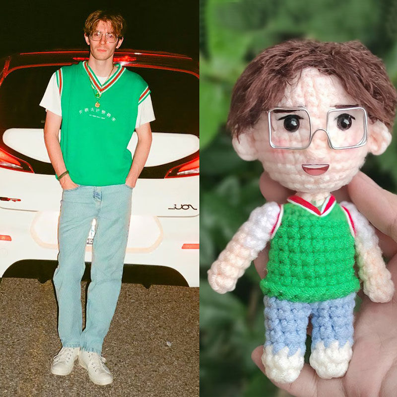 Personalized Handmade Full Body Woolen Doll For Men