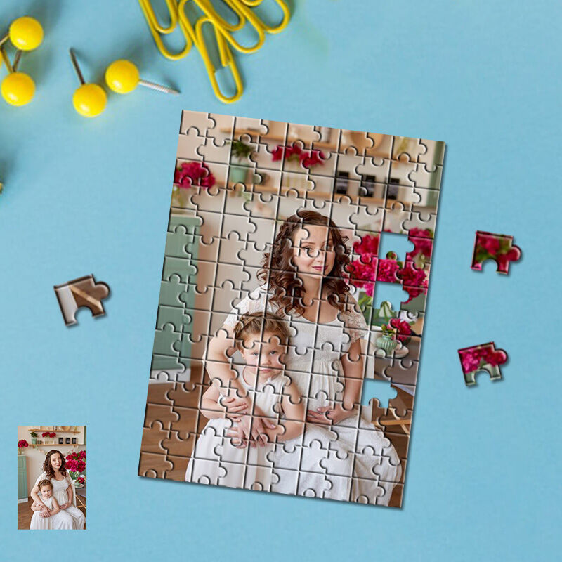 Personalized Photo Puzzle Precious Gift for Mom