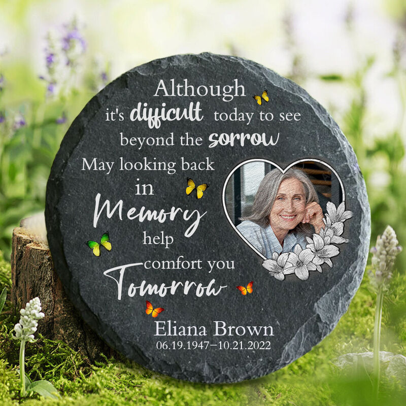 Personalized Memorial Stone Grave Marker Sympathy Gift for Lost Family Members