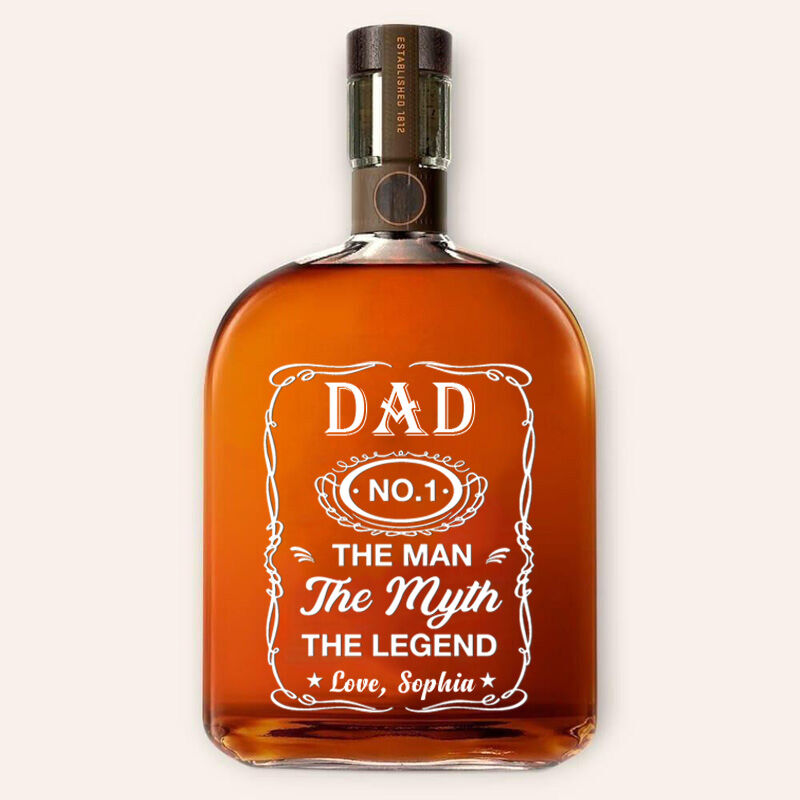 Bouteilles de whisky personnalisées avec surnom Cadeau exquis pour la fête des pères