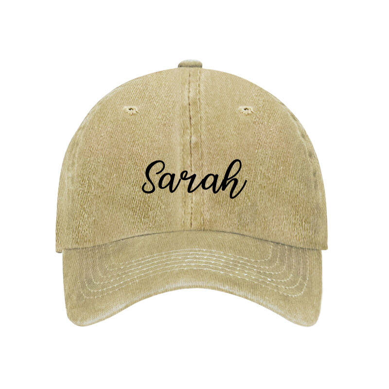 Personalized Hat with Custom Name Mark Your Own Hat Unique Present for Family