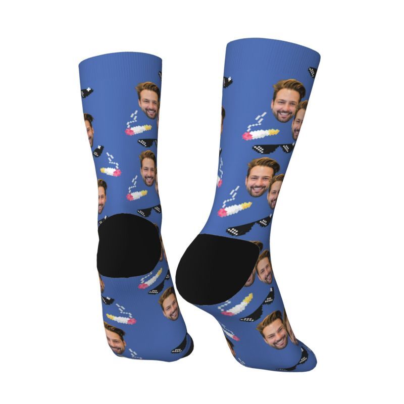 Calcetines con caras divertidas personalizados añaden calcetines de moda con foto