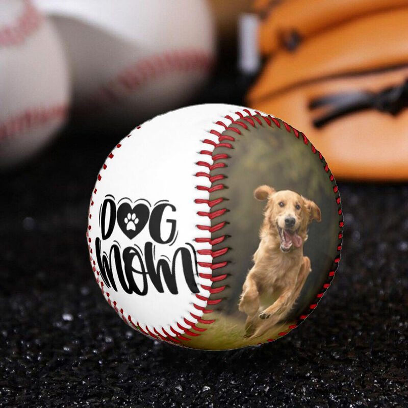 Hundemama Personalisierter Baseball mit Tierfotos als Geschenk für Tierliebhaber