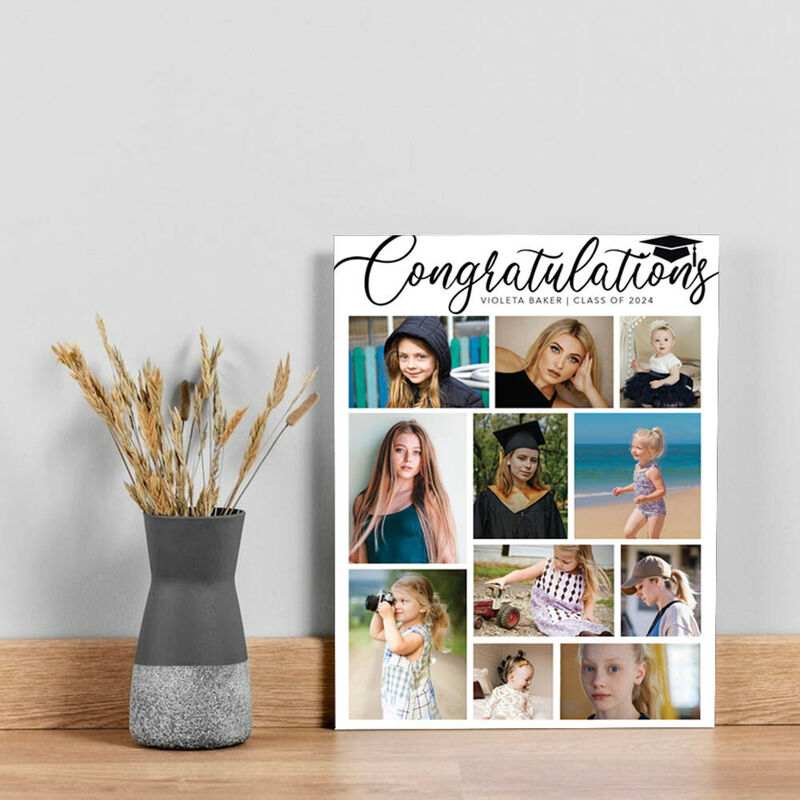 Personalized Picture Canvas Wall Art Interesting Gift for Graduation