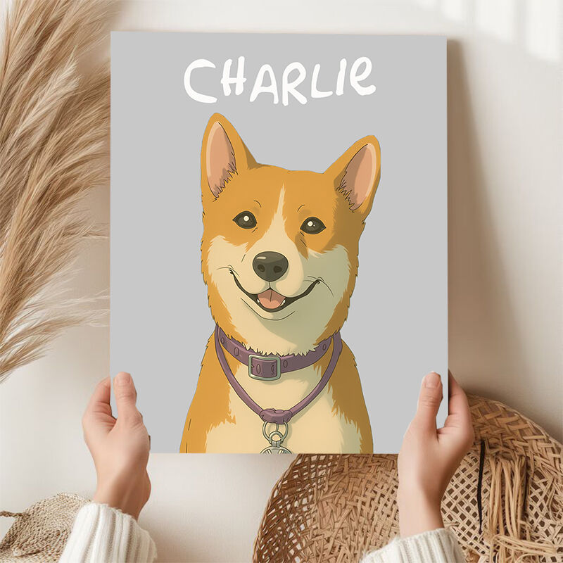 Personalisierte Leinwandbilder mit individuellem Namen Bestes Geschenk für Tierliebhaber