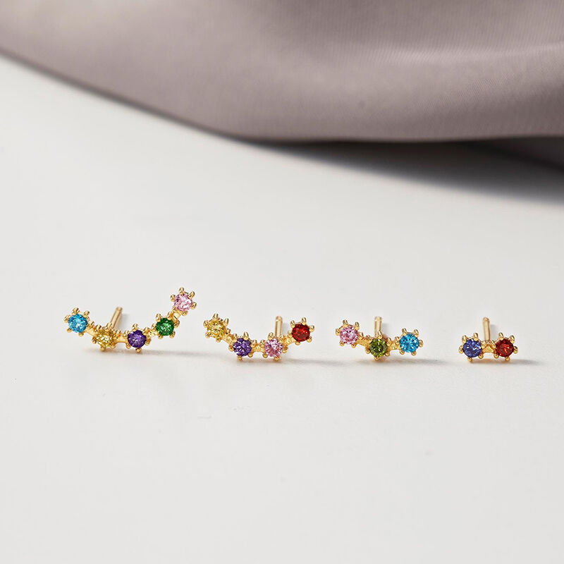 Personalised Birthstone Earrings Beautiful Gift for Mother's Day