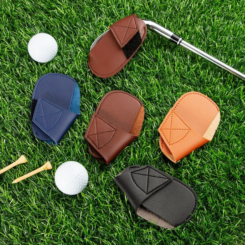 Fundas de palos de golf personalizadas con nombre personalizado, accesorios de golf de cuero para él