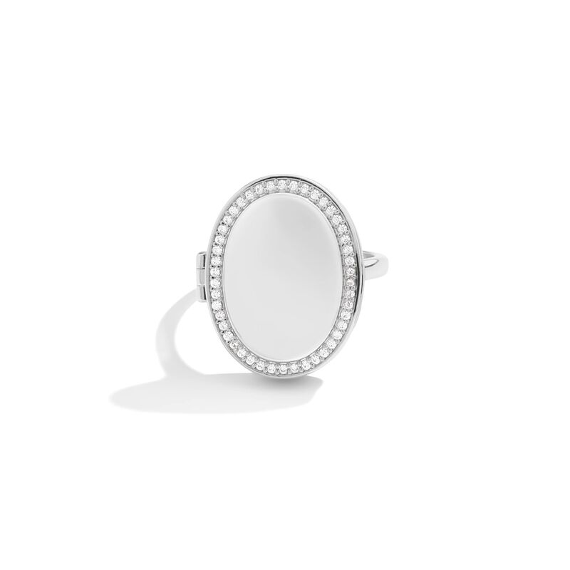 Personalized Oval Photo Box Ring Gift for Wife
