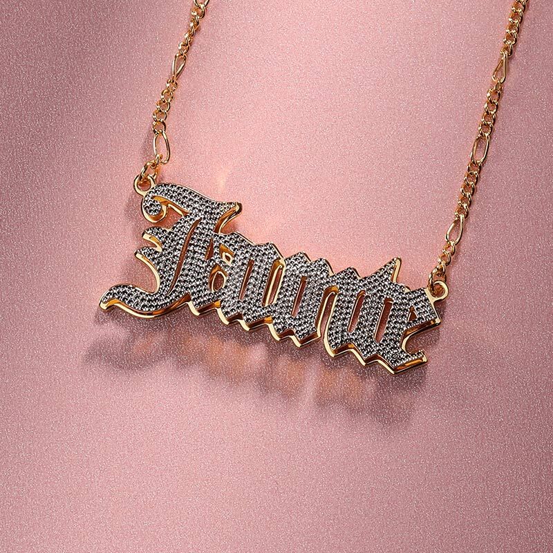 "Losing Heart" Personalized Name Necklace