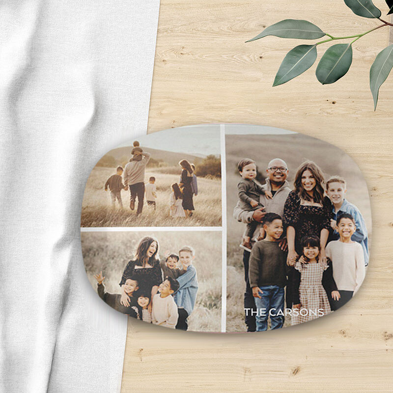 Personalized Photo Plate Memerable Gift for Mother