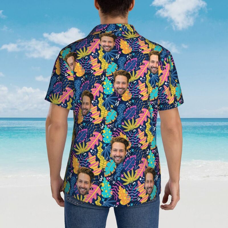 Camisas hawaianas personalizadas con foto para él