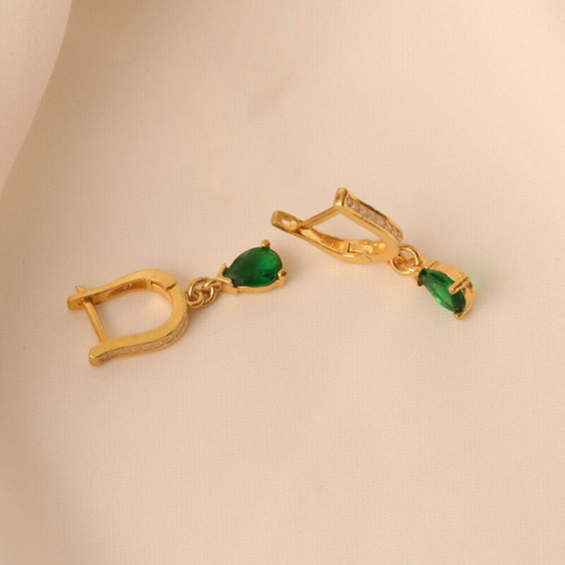 誕生石 ドロップ形 ダイヤモンド パヴェ ピアス オリジナル