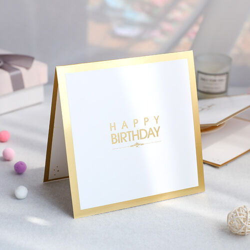 Carte pop-up créative en 3D avec gâteau creux pour les meilleurs vœux d'anniversaire