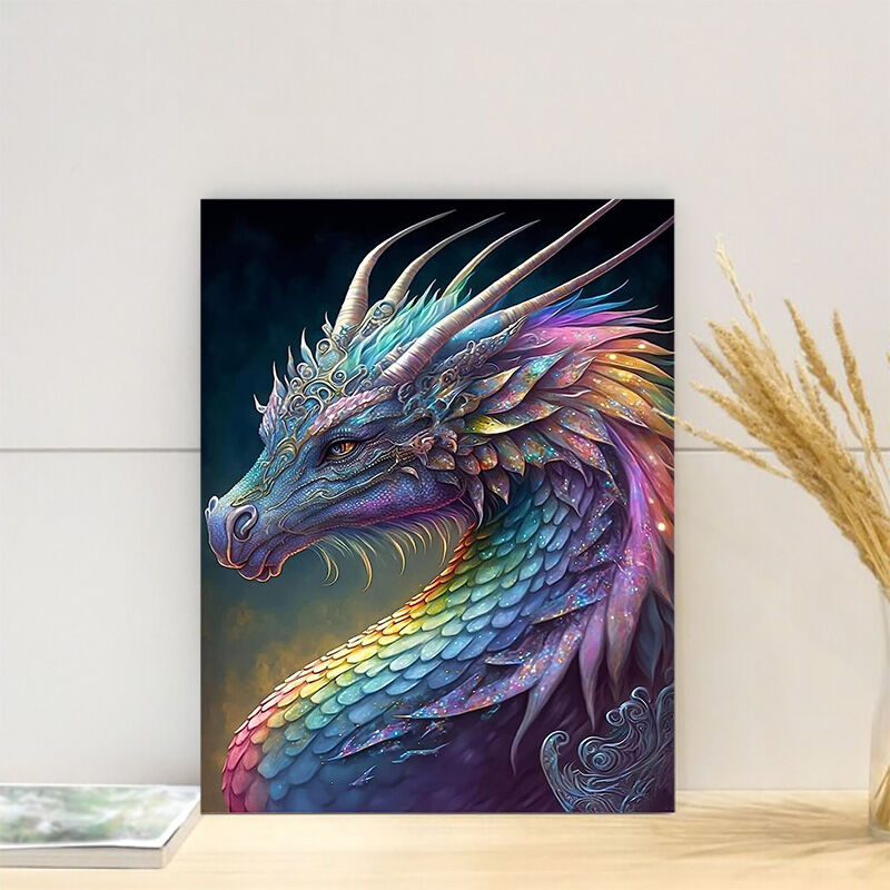 Colorful Dragon Diamond Painting Cool Gift for Brother