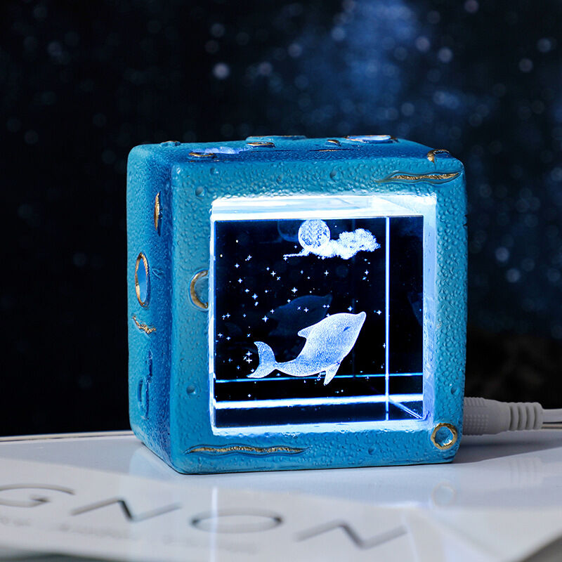 Galaxy Cube Crystal Night Light Perfect Gift for Your Love