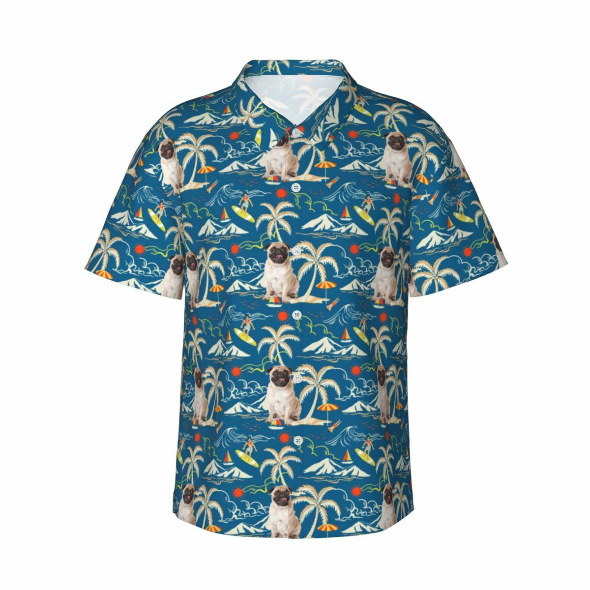 Personalized Face Shirt Custom Photo Unisex Hawaiian Shirt Gift for Pet Lovers