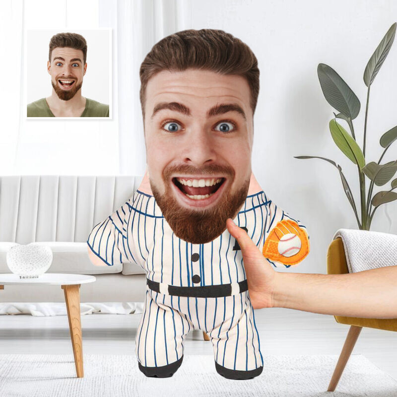 Individuelles Gesichtskissen Geburtstagsgeschenk für Baseball-Liebhaber