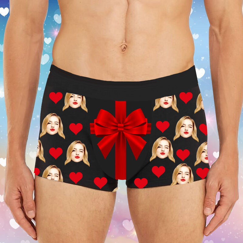 Boxer personnalisé avec photo pour homme, merveilleux cadeau pour lui