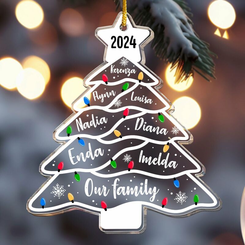 Personalisierter Weihnachtsschmuck Personalisierte Namen Süße Geschenke für die Familie