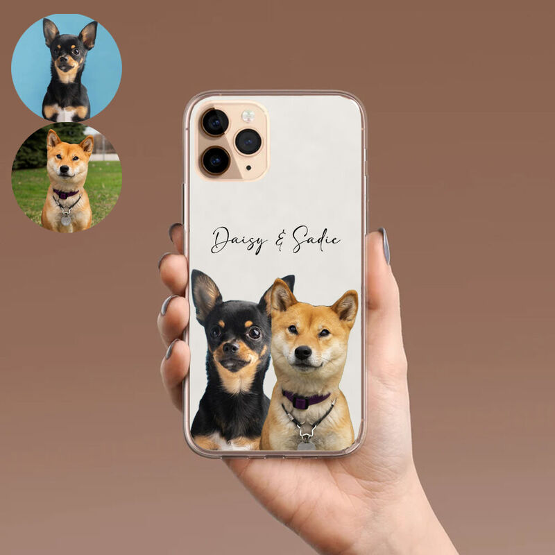 Personalized Mobile Phone Case Customized Pet Photo Warm Christmas Gift