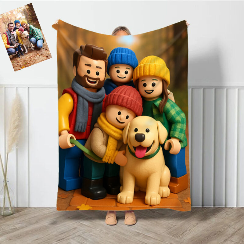 Personalized Picture Blanket Precious Gift for Family