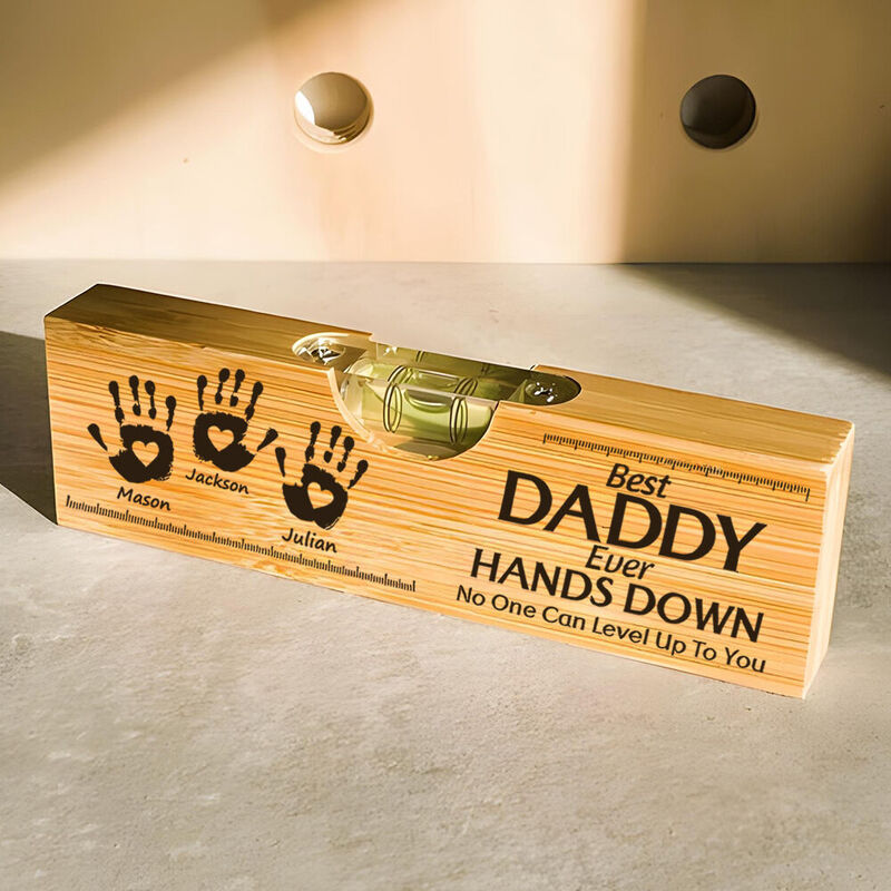 Customized 2-in-1 Bottle Opener Level Multi-function Tool Add Name as a Gift for Dad or Grandpa