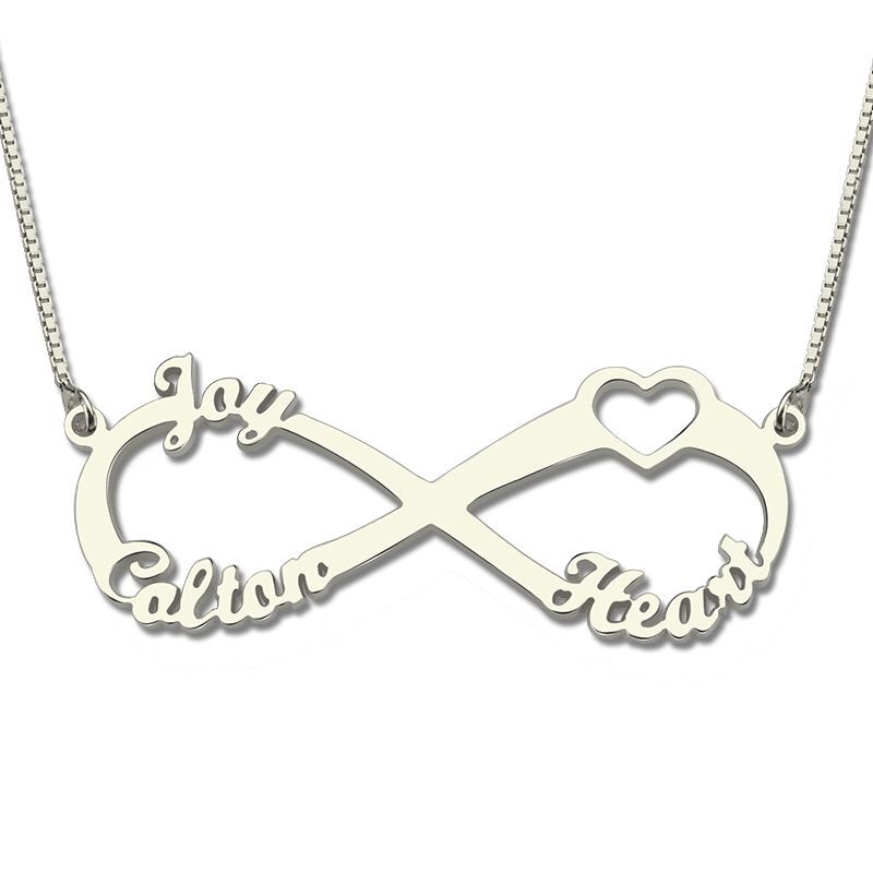 “You Are Not Alone” Personalized Infinity Name Necklace