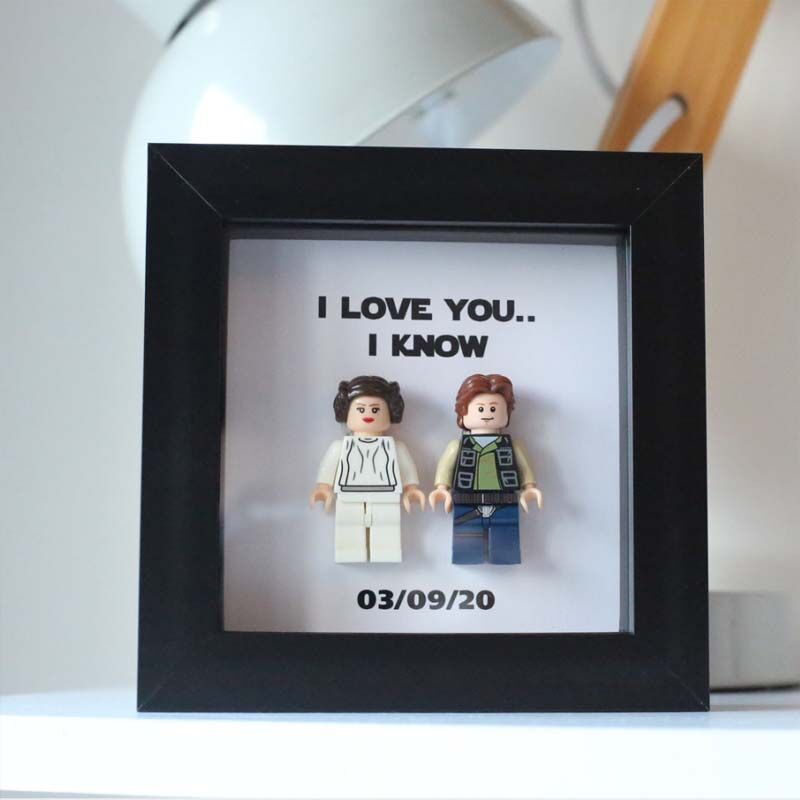 "I love you,I know" Superheroes Frame Gift for Him