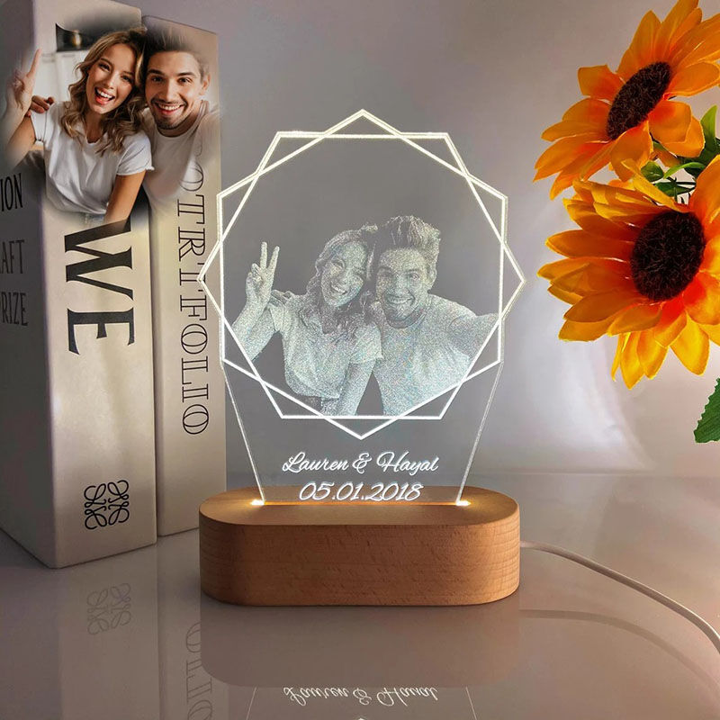 Lampe à Led 3D Acrylique Veilleuse Cadeau unique personnalisé