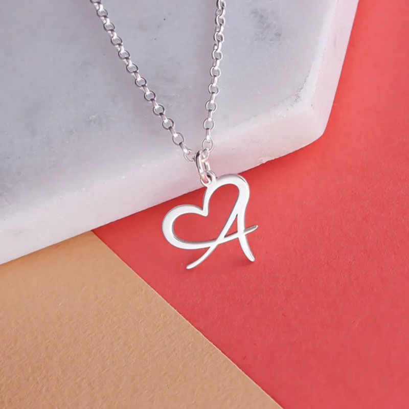Personalized Letter Necklace with Special Shaped Letter Funny Gift for Her