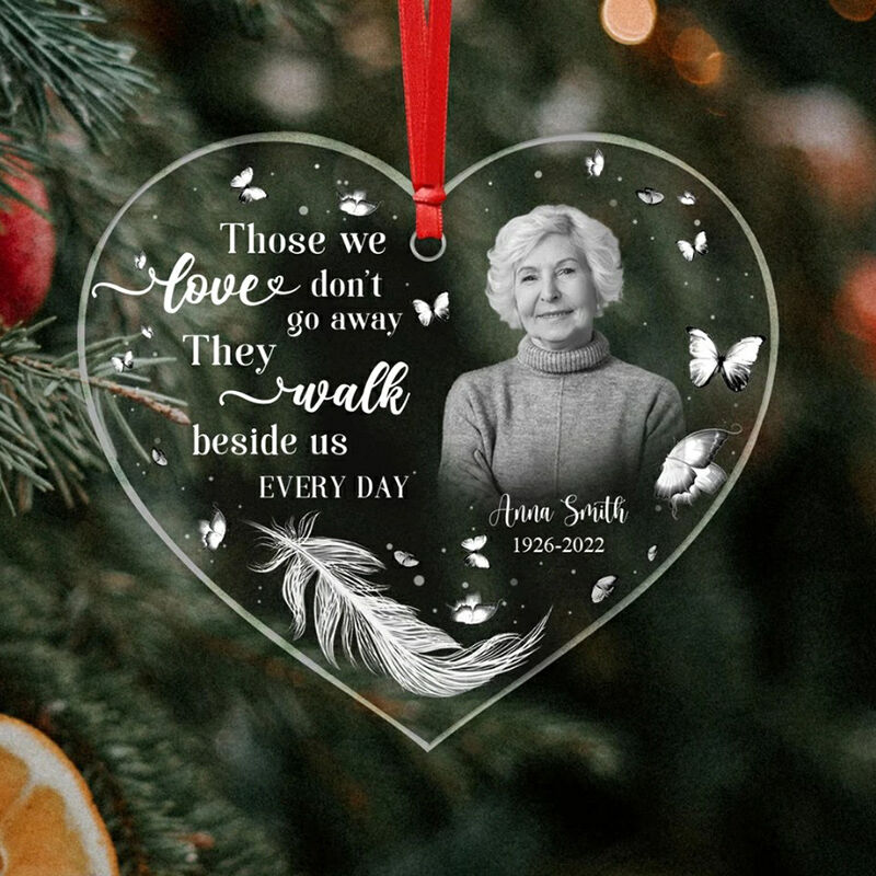 Personalized Memorial Christmas Ornament Custom In Loving Memory Ornamen