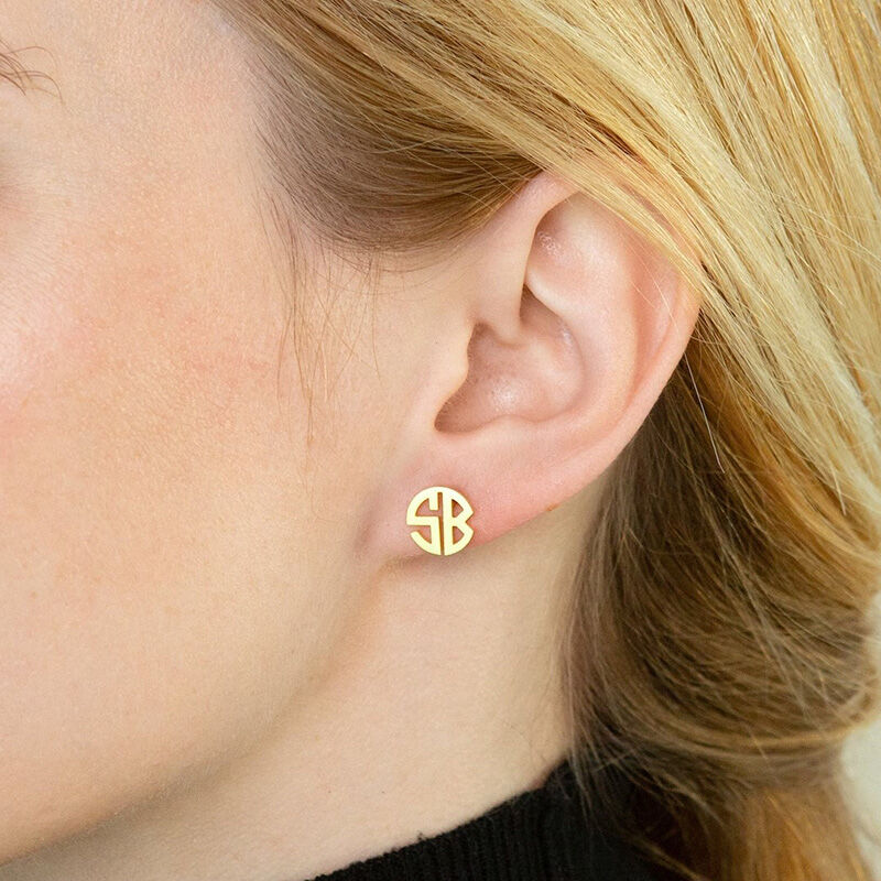 Personalized Monogram Earring Simple Present for Bestie