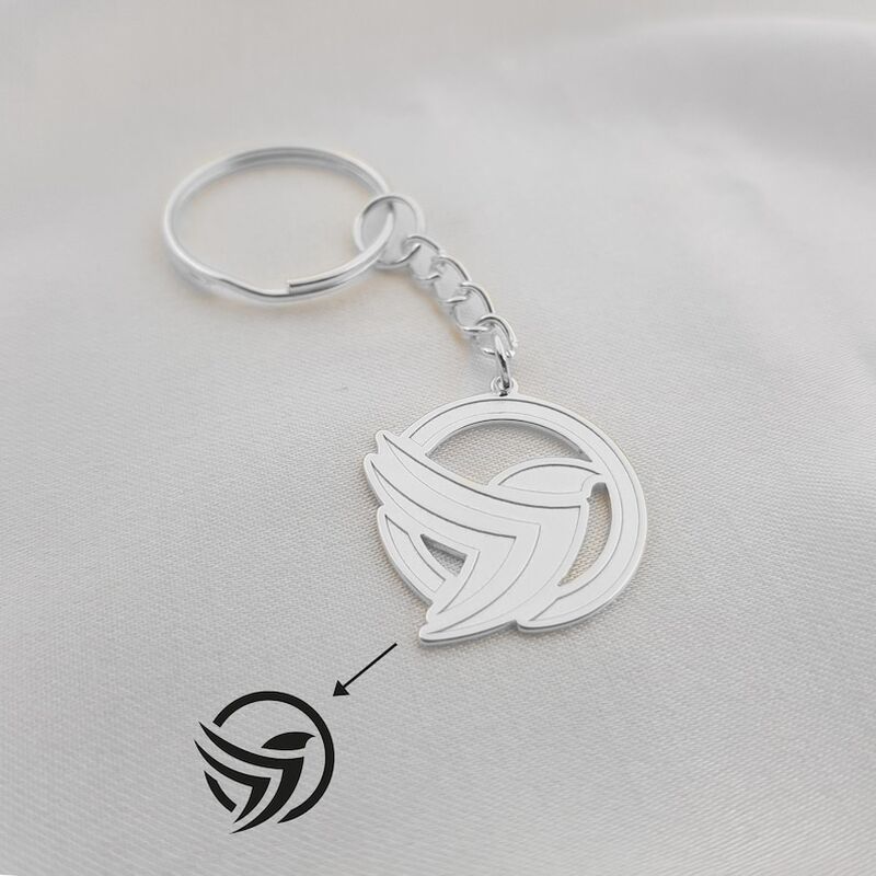 Personalized Metal Keychain With Customized Logo As A Special Gift