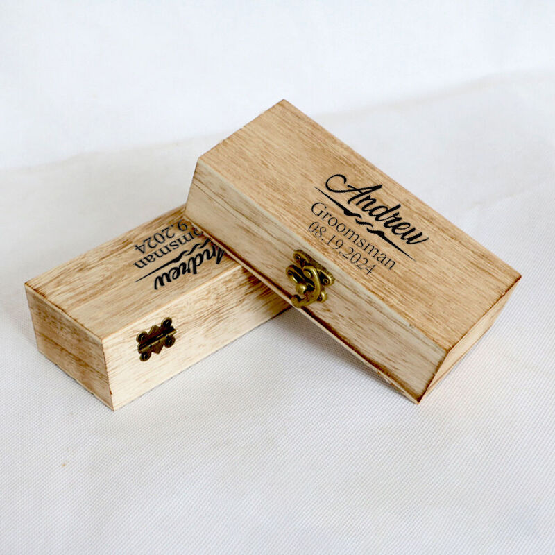 Gepersonaliseerde houten brillenkoker gegraveerd zonnebril doos bruiloft souvenir cadeau voor bruidegomsmannen
