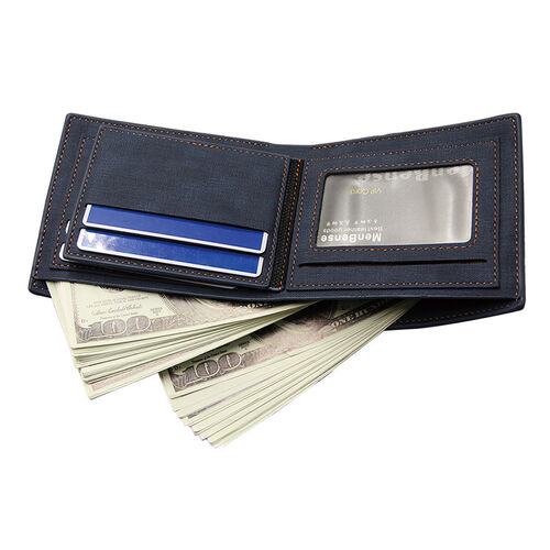 Personalized Simple Men's Wallet Custom Lettering for Father's Day