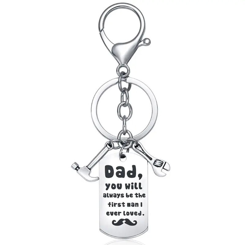 "Alles Versuchen" Personalisierter Schlüsselanhänger mit Wunschgravur