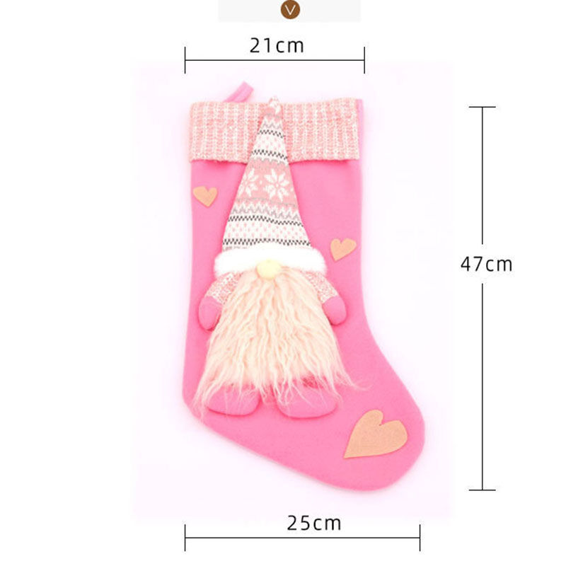 Personalized Pink Dwarfs Custom Name Christmas Socks