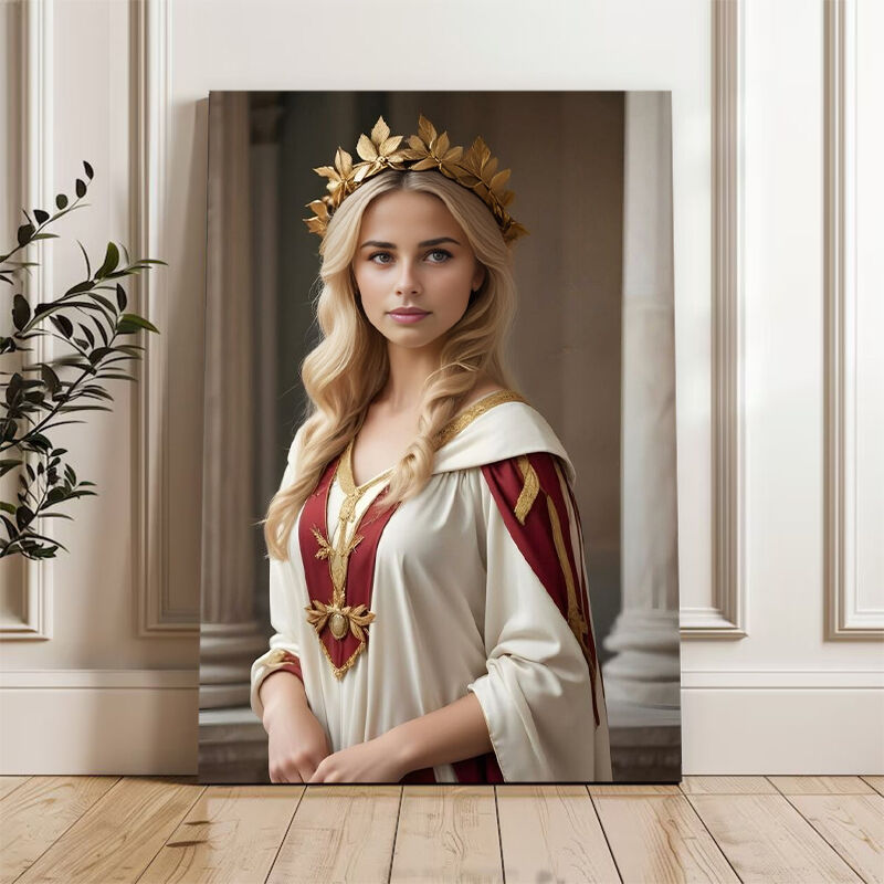 Personalized Queen Portraits with Custom Face Swap Collectible Gift for Her