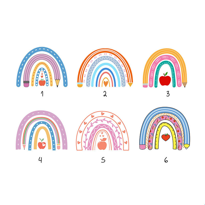 Gobelet personnalisé avec motif arc-en-ciel un cadeau coloré pour un enseignant