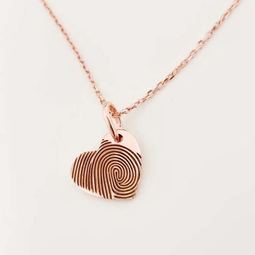 Personalised Heart Fingerprint Necklace
