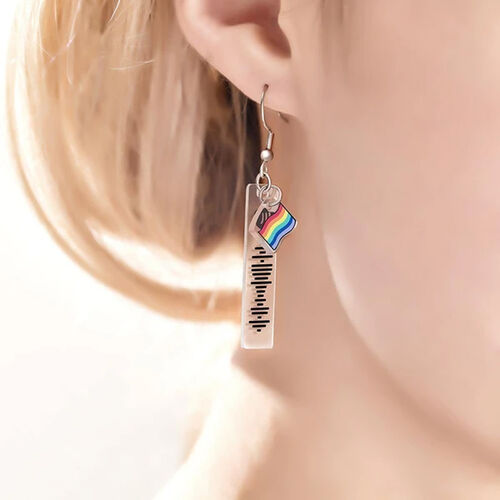 Custom Spotify Code Earrings With Song of Your Choice