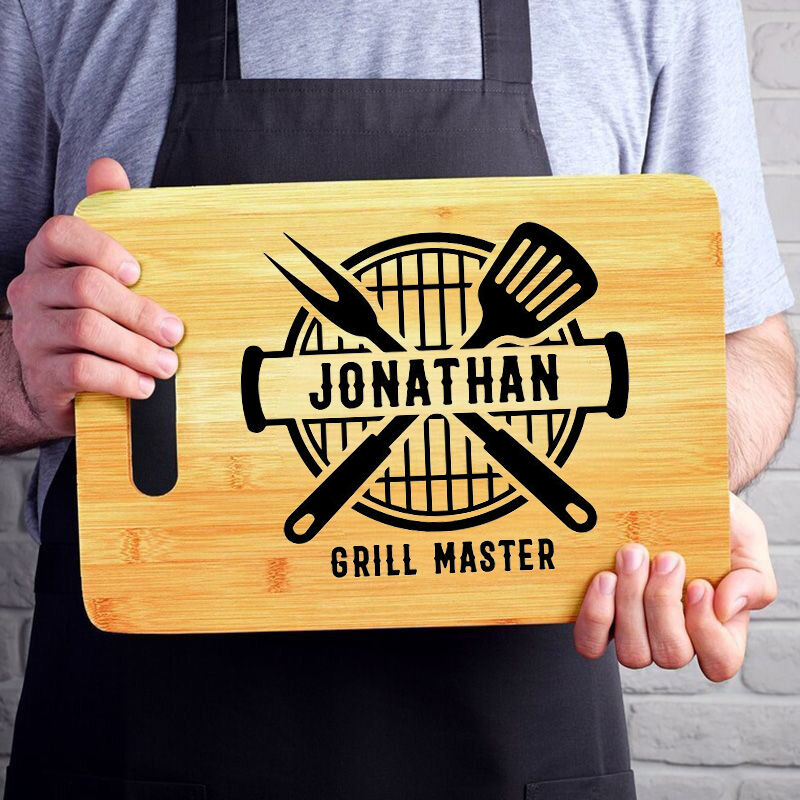 Personalized Name Charcuterie Board with Shovel Pattern Practical Gift for Him