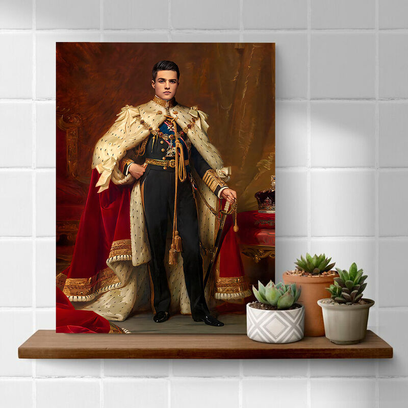 Customized Head Photo Royal Portrait Custom Men Gift