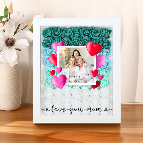 Personalisierte getrocknete Blume Frame mit Couple Name Geschenk für Verliebte