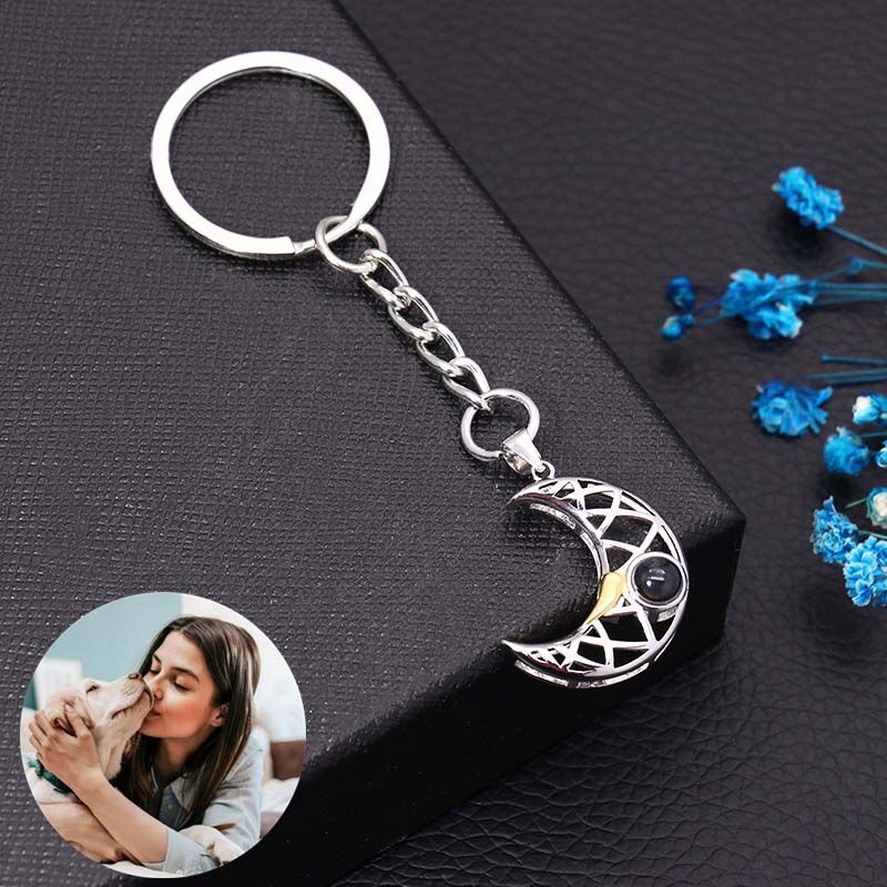 Personalized Photo Projection Keychain-For Her
