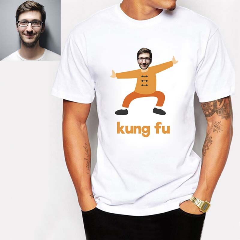"Kung Fu" Custom Funny Photo T-Shirt