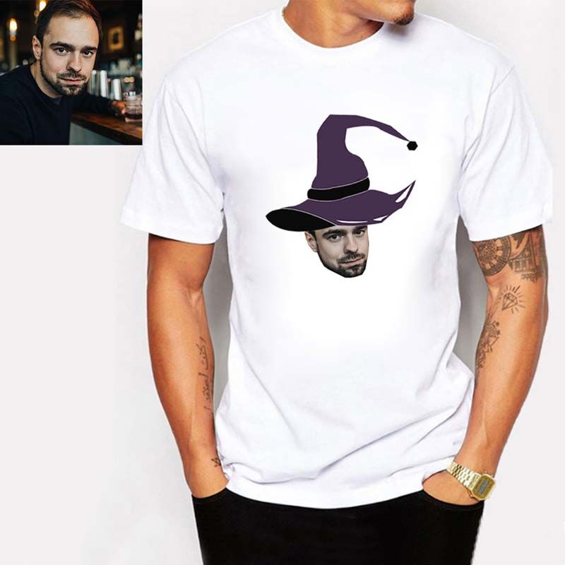 T-Shirt photo personnalisé avec chapeau d'Halloween