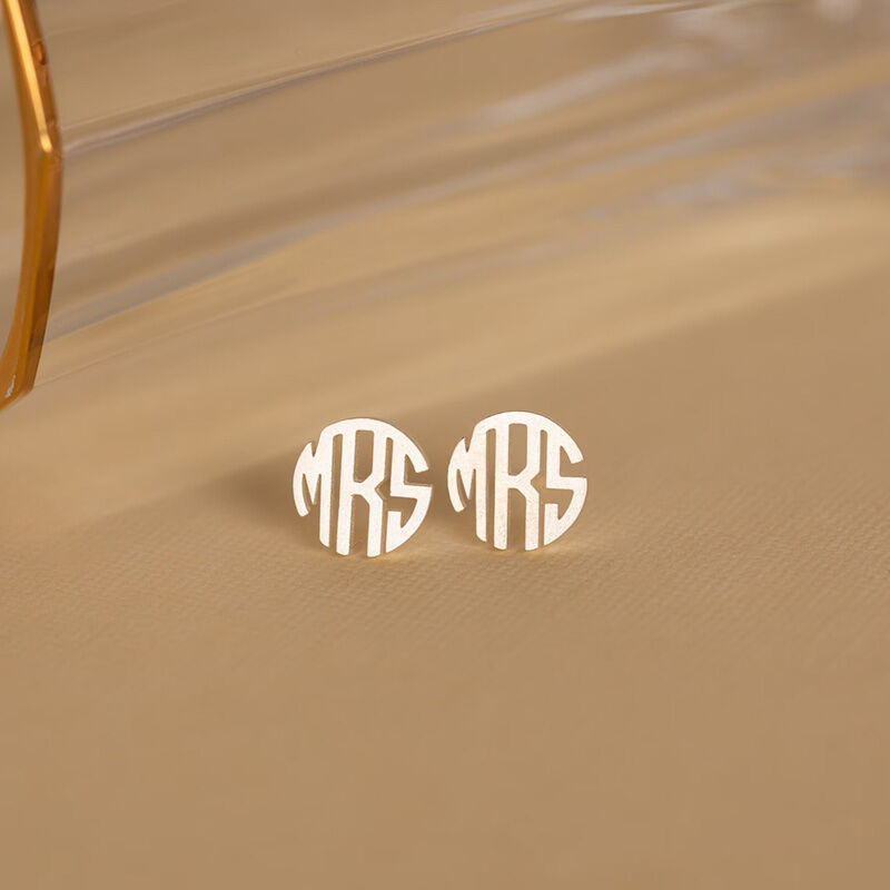 Personalized Monogram Earring Simple Present for Bestie