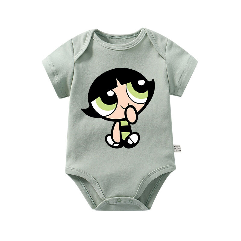 Gepersonaliseerde Baby Onesie The Powerpuff Girls Schattig Patroon Ontwerp Aantrekkelijk Baby Shower Nieuw Moeder Cadeau